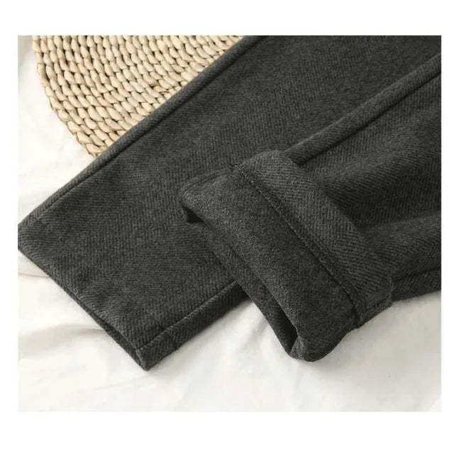Women's high-waist tapered trousers, view 7
