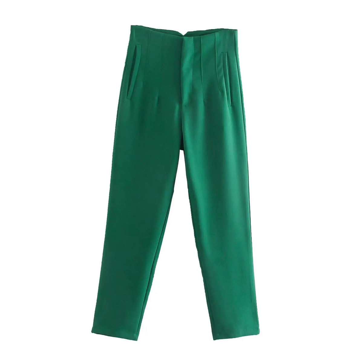Women's high-rise straight-leg trousers, view 13