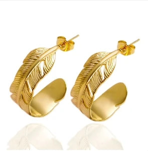 Women's twisted gold-tone hoop earrings, view 20