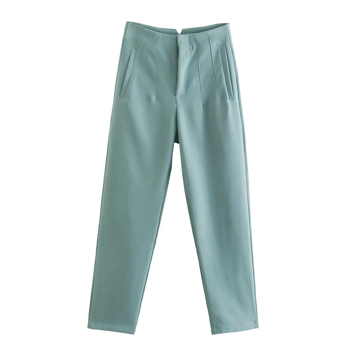 Women's high-rise straight-leg trousers, view 24