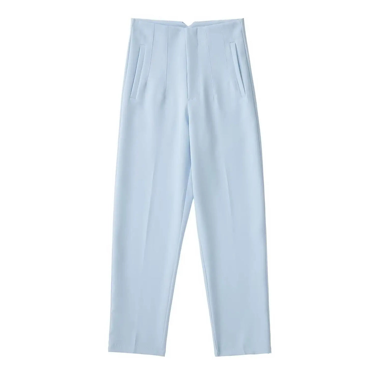 Women's high-rise straight-leg trousers, view 11