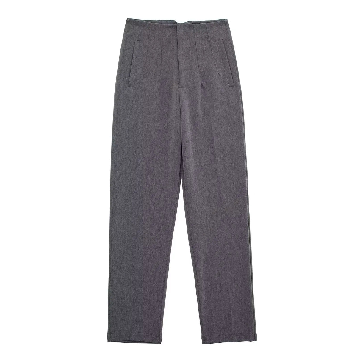 Women's high-rise straight-leg trousers, view 14