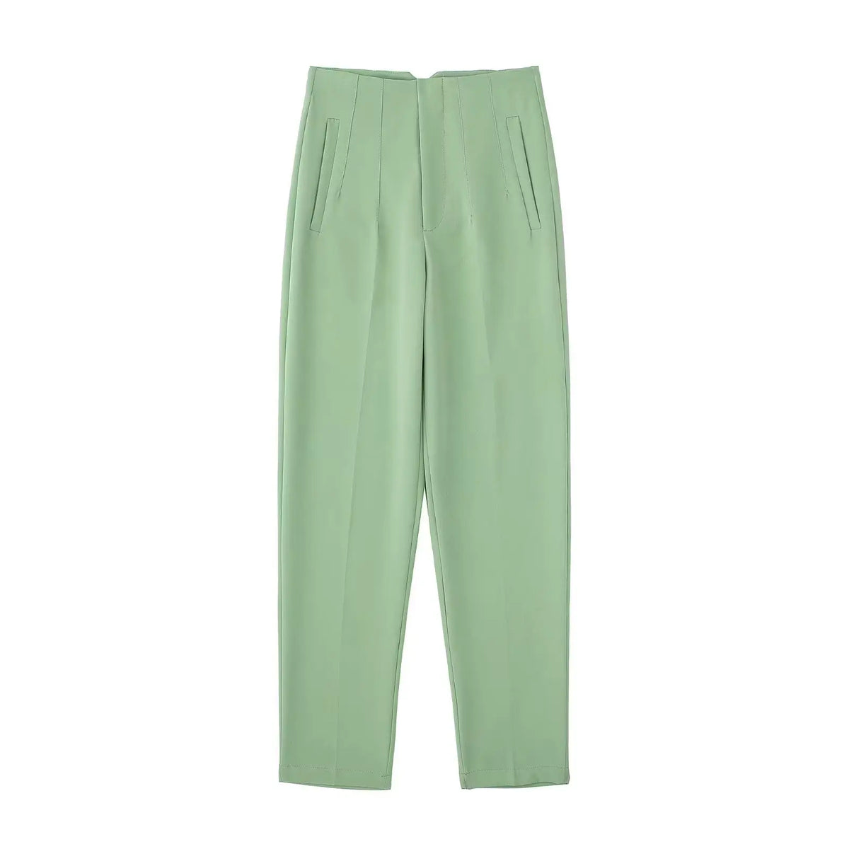 Women's high-rise straight-leg trousers, view 26