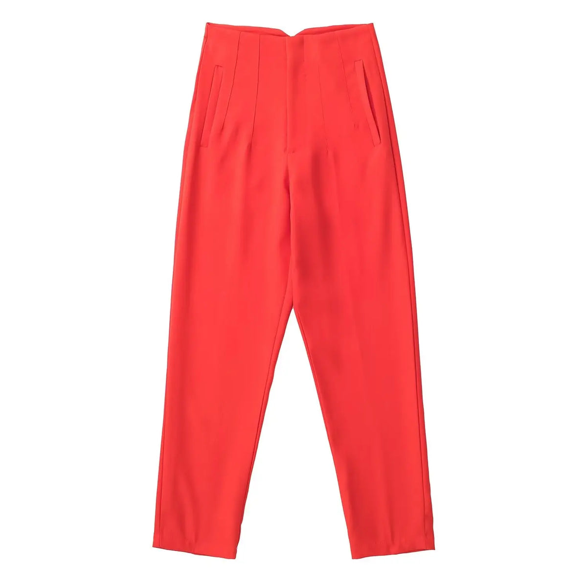 Women's high-rise straight-leg trousers, view 15