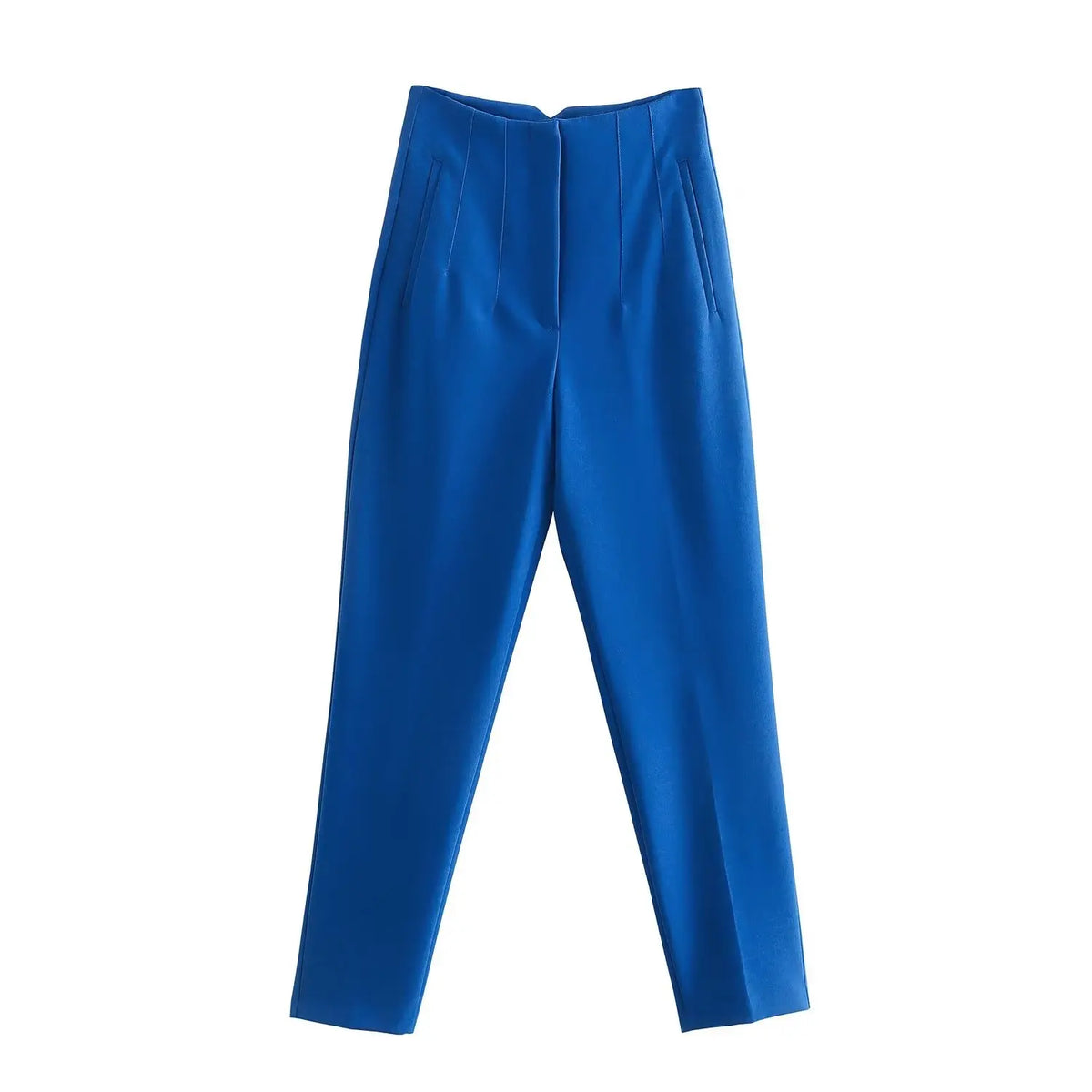 Women's high-rise straight-leg trousers, view 9